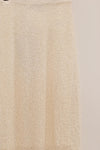 SWAYING/KNIT float detail skirt SW24SS3B01 white